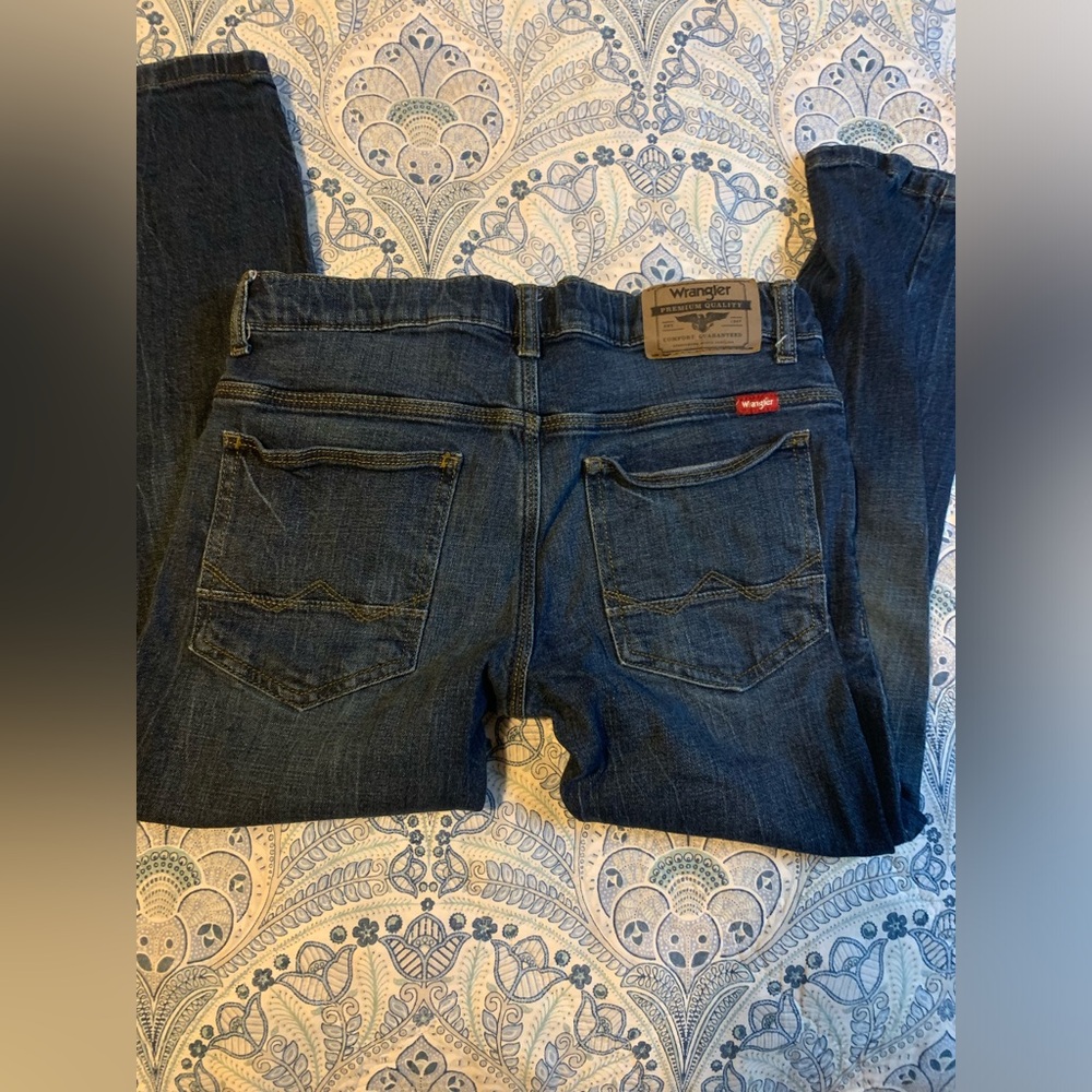Wrangler Boys Dark Blue Denim Jeans